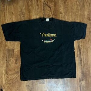 Vintage black and yellow Thailand T-shirt